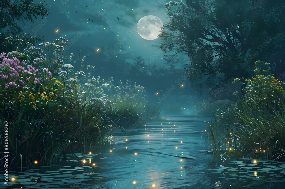 Enchanted Moonlight River Enchanted Moonlight River