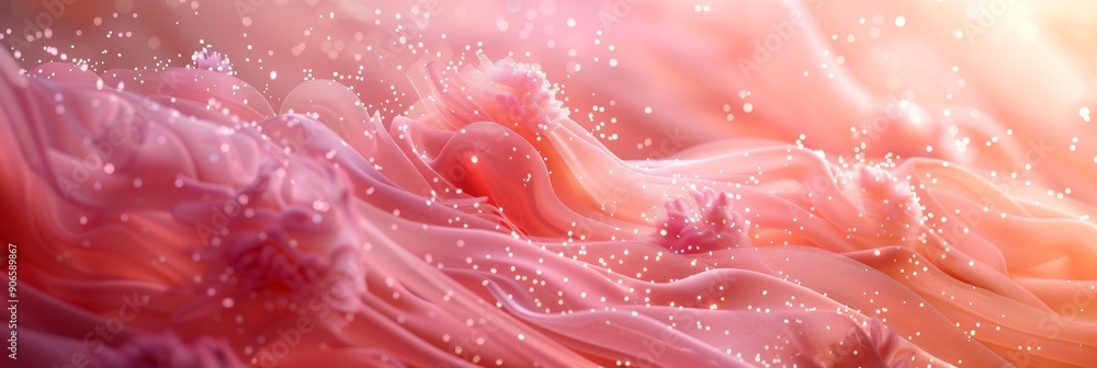 Vibrant Pink Petals, Soft Blurry Background