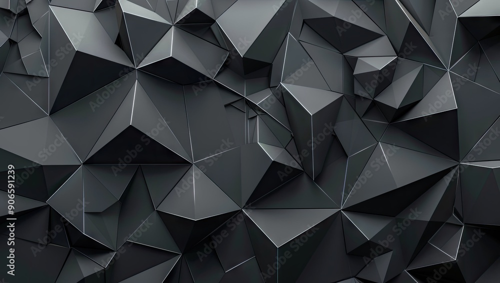 Obraz premium Abstract Black Geometric Pattern