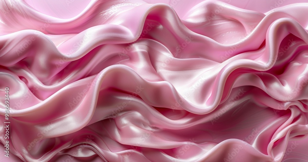 Fototapeta premium Soft Pink Waves Abstract