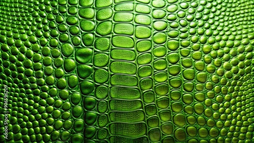 4K Green Crocodile Skin Background