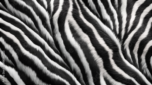 4K Glossy Zebra Skin Background