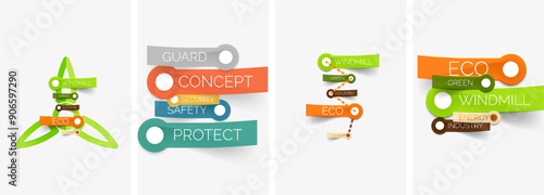 Set of infographics with line design icons. Vector illustration For Wallpaper, Banner, Background, Card, Book Illustration, landing page