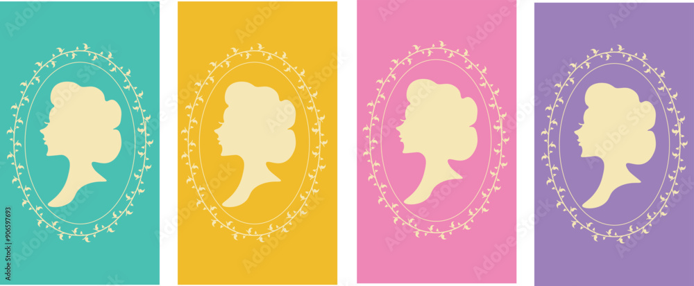 Bridgerton concept, Ladies from 18th-19th century, Wallpaper vector. Phone wallpaper, Vector illustration. Trendy background. Print Bridgerton concept, Ladies from 18th-19th century, Wallpaper vector. Phone wallpaper, Vector illustration. Trendy background. Print