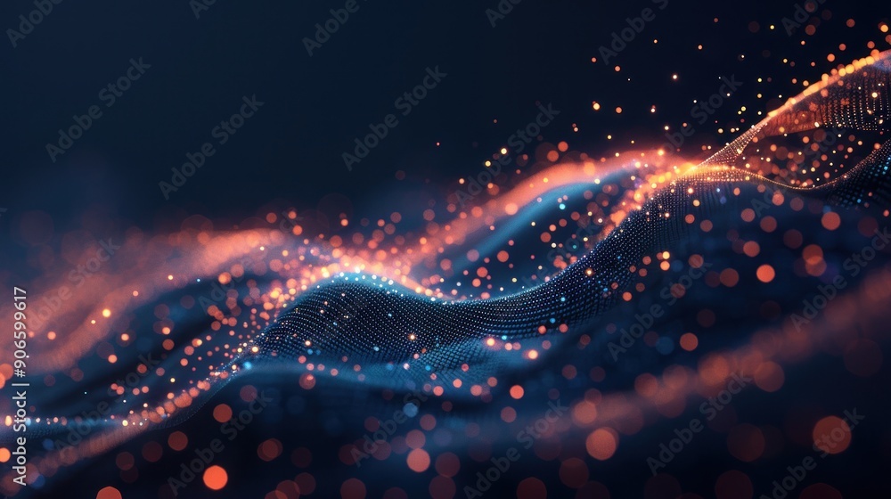 Obraz premium Abstract Digital Waves