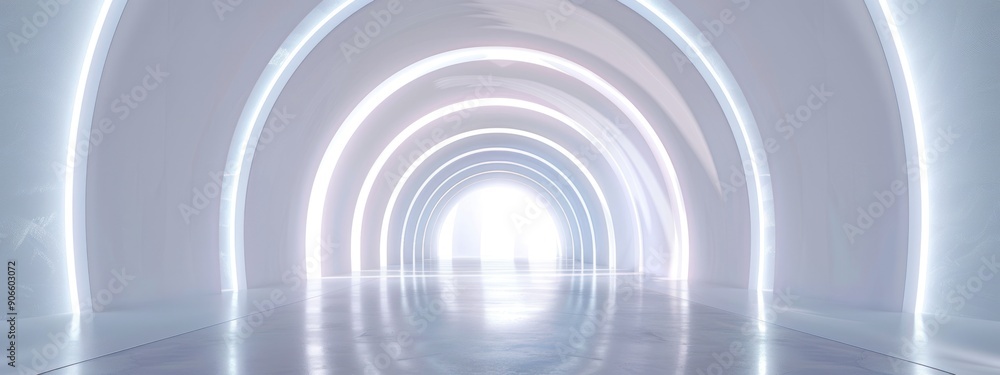 Abstract White Tunnel Abstract White Tunnel