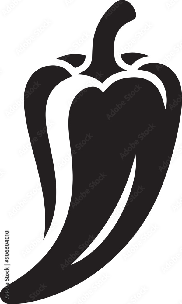 Black Pepper vector silhouette illustration logo Black Pepper vector silhouette illustration logo