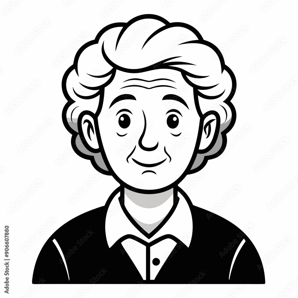Obraz premium grand parents Silhouette Vector Illustration