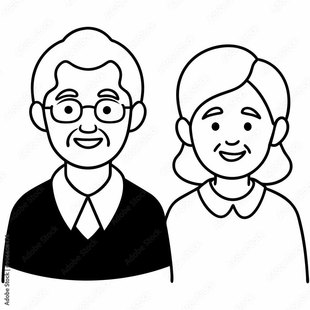 grand parents Silhouette Vector Illustration
grand parents Silhouette Vector Illustration