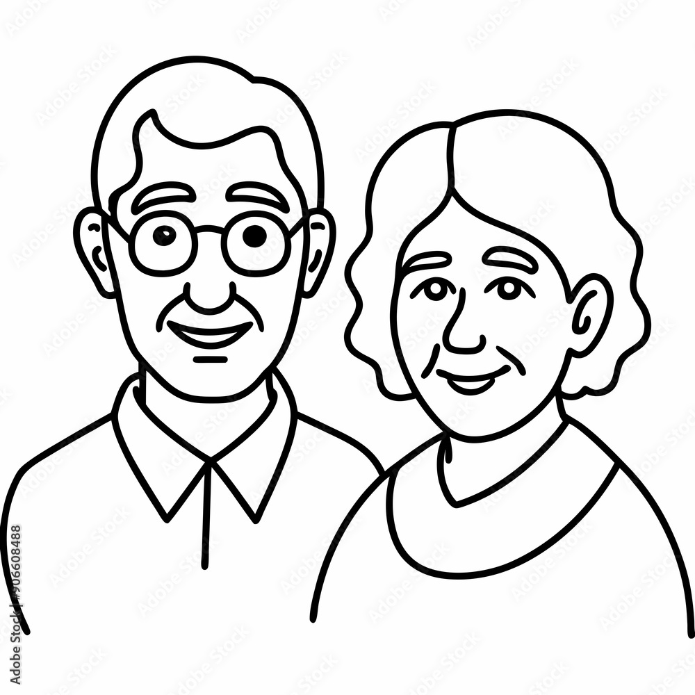 grand parents Silhouette Vector Illustration
grand parents Silhouette Vector Illustration