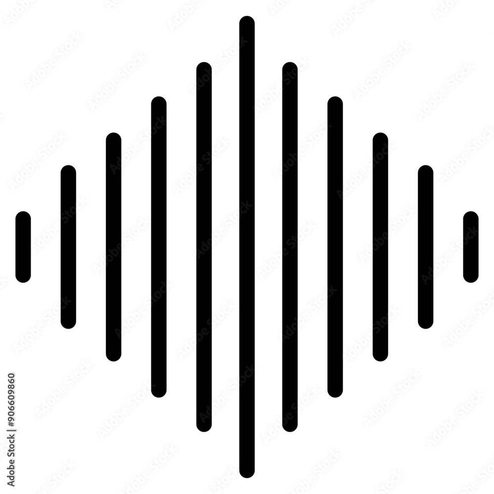sound waves icon. frequency audio black icon. sound waves icon. frequency audio black icon.