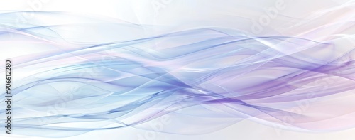 Abstract Flowing Lines in Blue and Purple