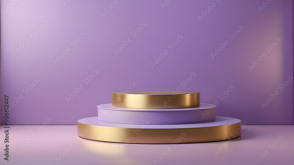 abstract minimal geometric forms. Glossy purple podium for your design. abstract minimal geometric forms. Glossy purple podium for your design.