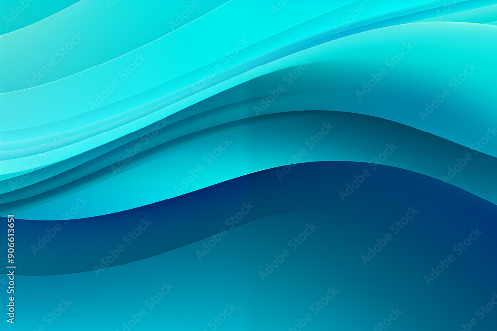 Deep Navy light blue gradient blends waves smooth line abstract background Deep Navy light blue gradient blends waves smooth line abstract background