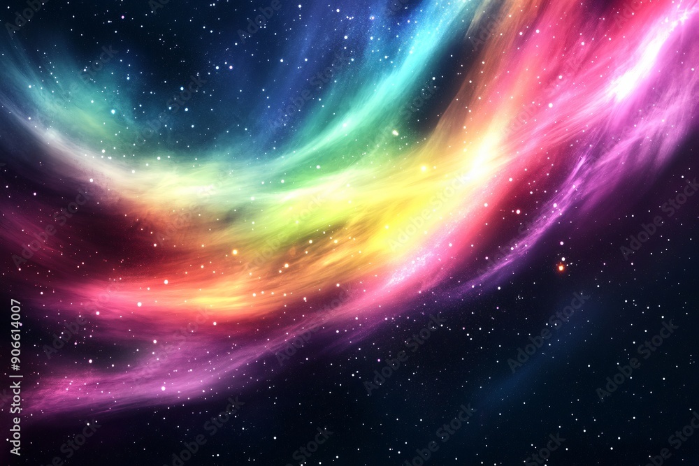 Fototapeta premium Captivating aurora borealis dancing across the night sky in a spectacular display of colors and patterns. 