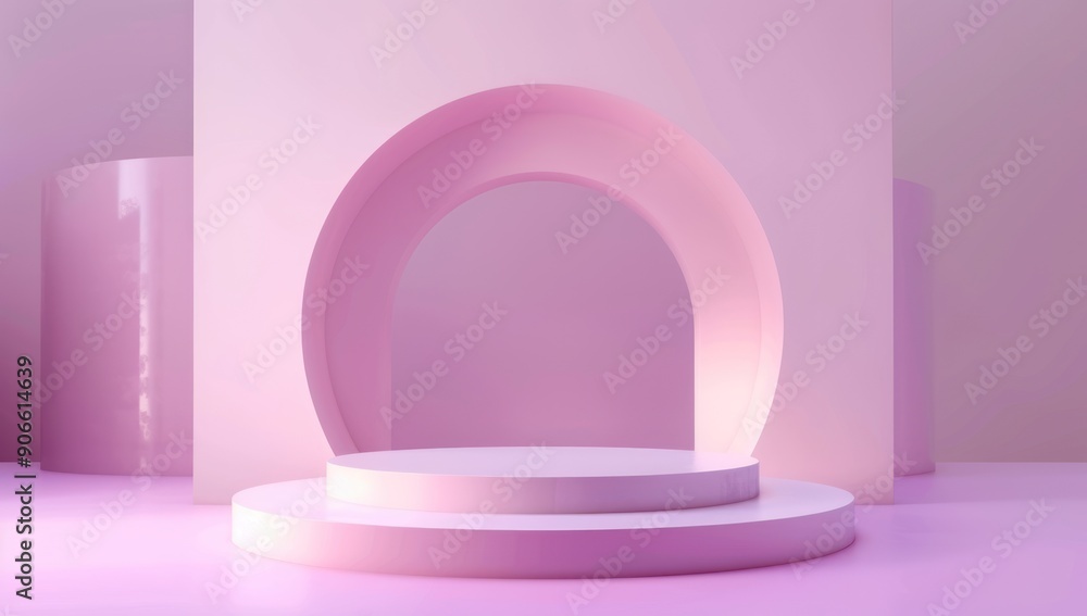 Pink Minimalist Product Display Background Pink Minimalist Product Display Background