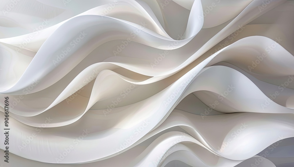Obraz premium Abstract Wavy Design with Light and Shadow