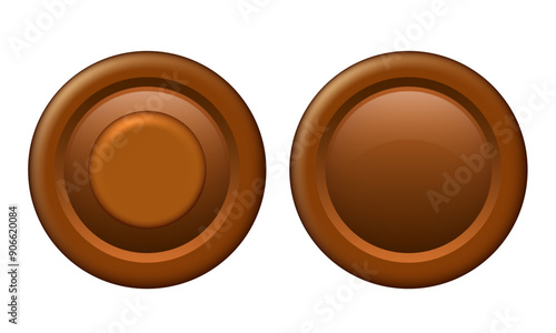User interface design elements. Checkbox. Vector set isolated on white background.