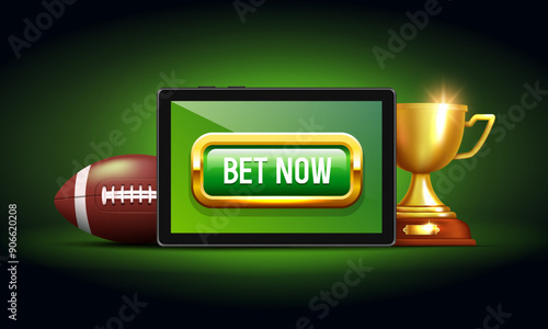 Sports betting banner. Banner for a website. Vector illustration.