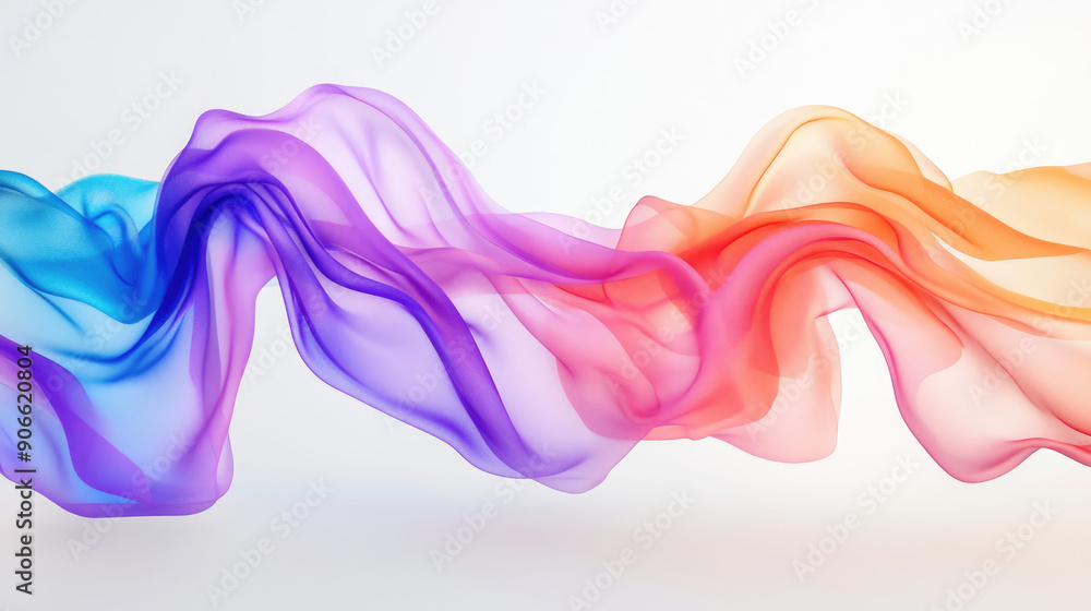 An artistic representation of Colorful Flowing Fabric in Abstract Art showcases creativity An artistic representation of Colorful Flowing Fabric in Abstract Art showcases creativity