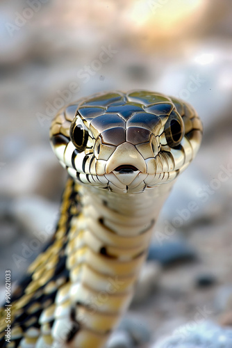 Intense Cobra Face with Det...