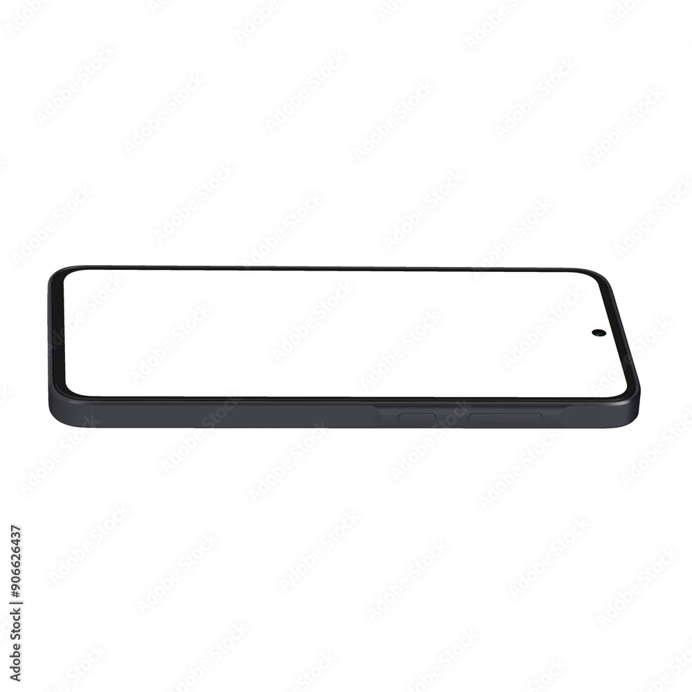 Clear smartphone front display transparent top view Clear smartphone front display transparent top view