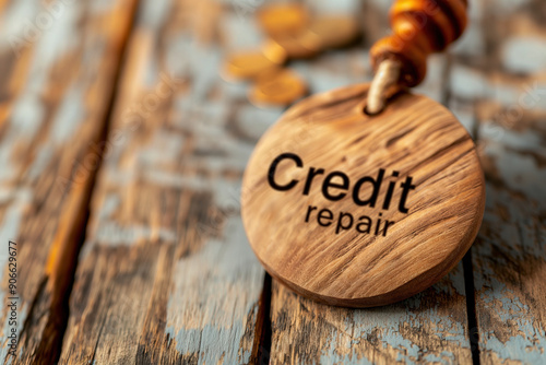 Credit repair typography