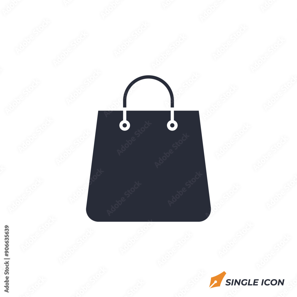 Shopping Bag icon vector illustration. Shopping Bag symbol isolated on white background Shopping Bag icon vector illustration. Shopping Bag symbol isolated on white background