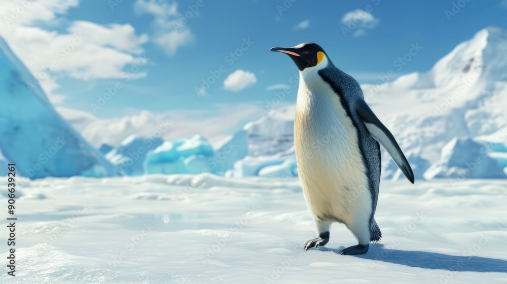 Fototapeta premium Emperor Penguin in Antarctica