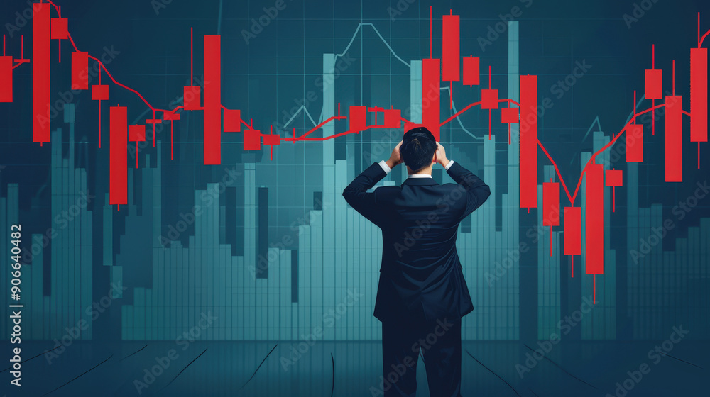 CEO concerned about a drop in stock price, price drop business CEO concerned about a drop in stock price, price drop business