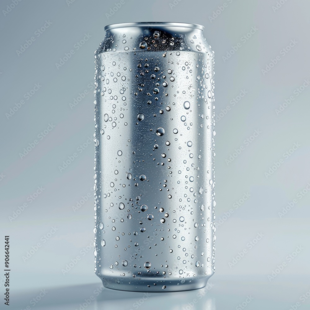 Medium shot of a Metal aluminum beverage drink can, isolated on a solid light pastel white background, Medium shot of a Metal aluminum beverage drink can, isolated on a solid light pastel white background,