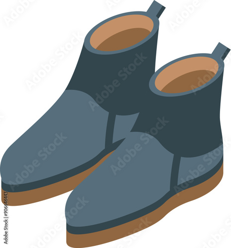 Pair of blue suede chelsea boots with elastic side panels and brown soles, perfect for fall fashion
