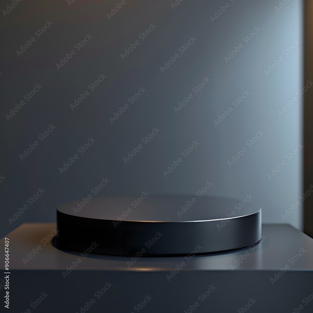 interior of a modern house with close up product display podium interior of a modern house with close up product display podium