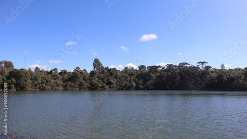 Lagoa Dourada view, a golden oasis in Parque Estadual de Vila Velha, Paraná, Brazil