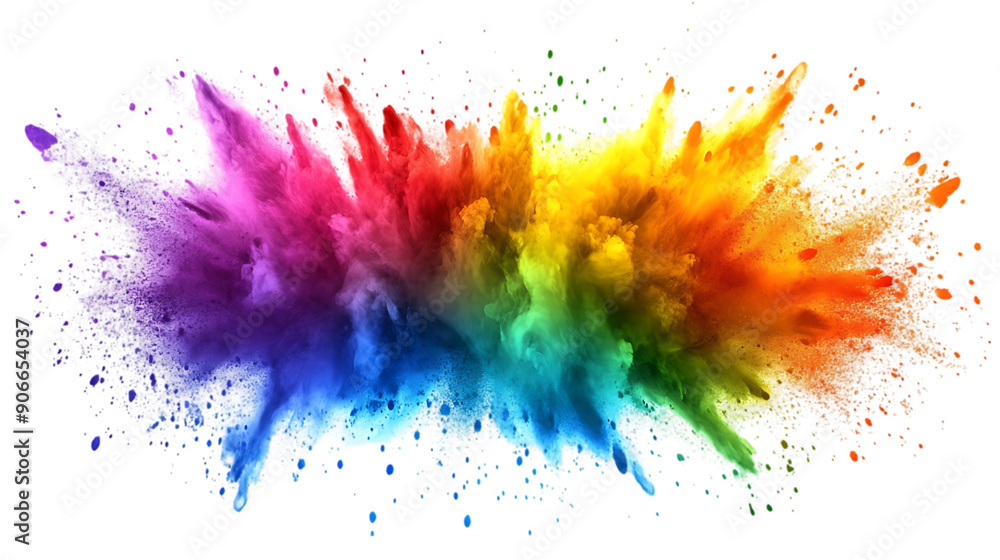 rainbow color explosion isolated rainbow color explosion isolated