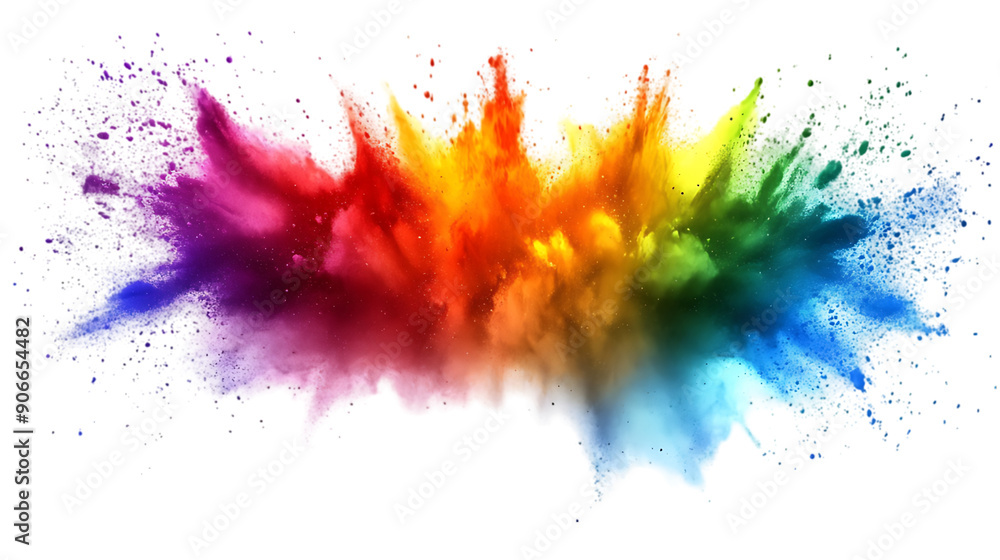 rainbow color explosion isolated rainbow color explosion isolated