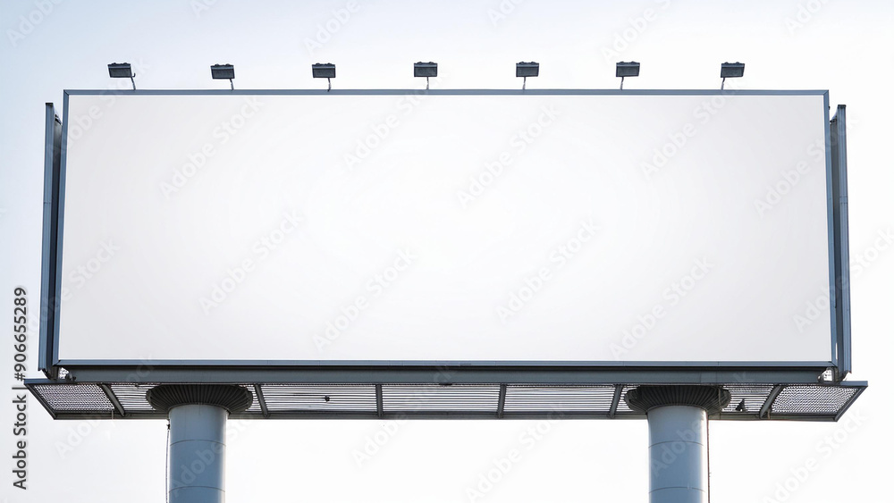 blank billboard isolated on white background blank billboard isolated on white background