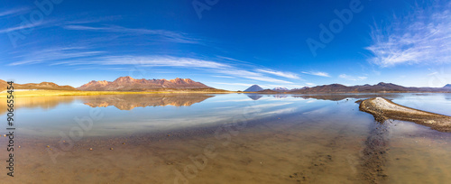 La Reserva Nacional de Salinas y Aguada Blanca. Ubicada en los departamentos peruanos de Arequipa y Moquegua, Peru.
