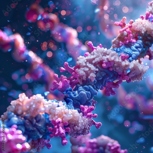 Targeted Protein Degradation Drug Technology Explained in a Digital 3D Illustration, a Medical Visualization for Pharmaceutical Concepts