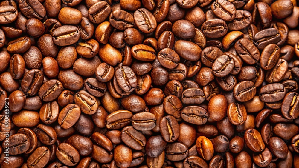 Roasted coffee beans background Roasted coffee beans background