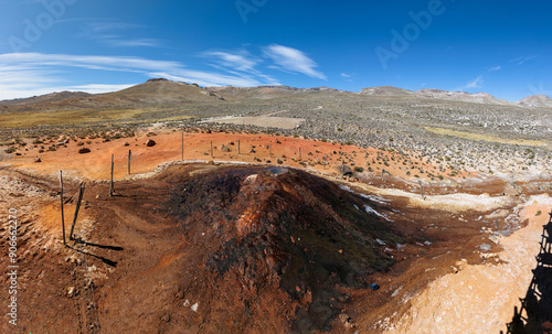 Small volcano in the National Reserve of Salinas and Aguada Blanca. Located in the department of Arequipa, Peru.