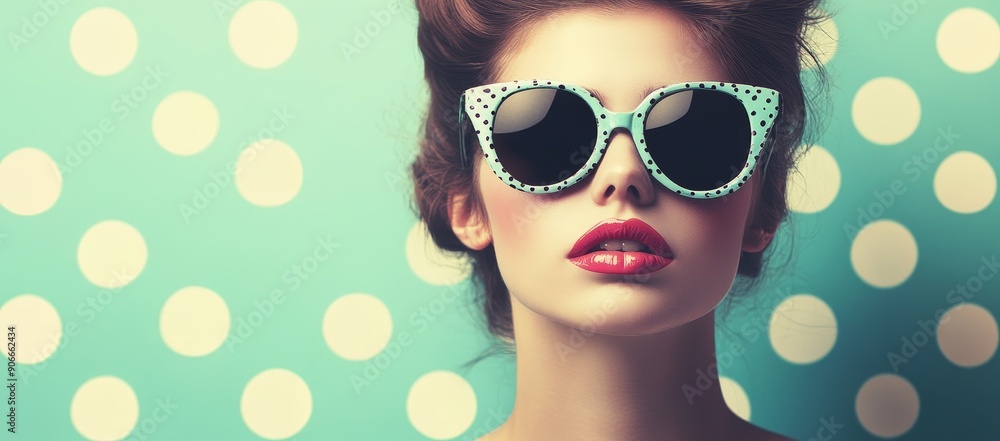 Model wearing fashionable sunglasses and accessories Model wearing fashionable sunglasses and accessories