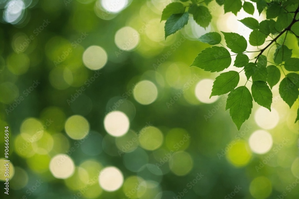 Bright green bokeh nature background Bright green bokeh nature background