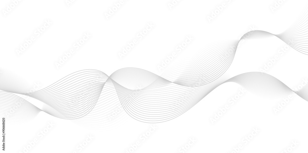 Gray wave curve lines abstract background with flowing particles. Digital energy waves technology concept. Modern backdrop design for business, presentation, banner. Gray wave curve lines abstract background with flowing particles. Digital energy waves technology concept. Modern backdrop design for business, presentation, banner.