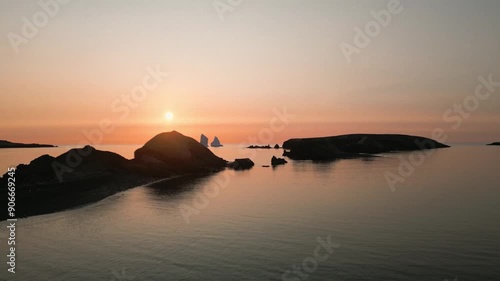 Beautiful Drone Aerial of Ferryland, Newfoundland and Labrador, Canada