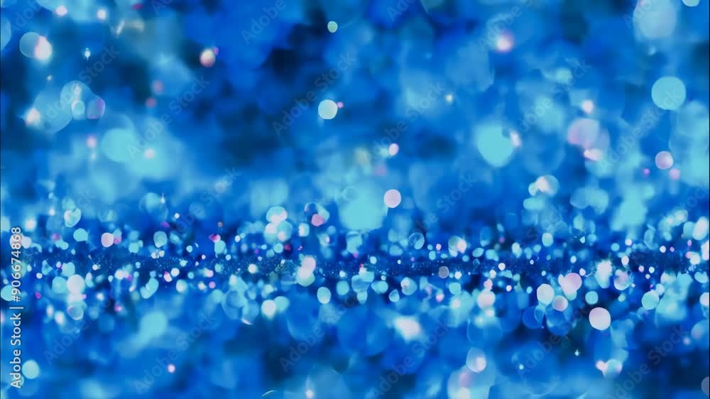 Glittering particles blue bokeh background 4K Glittering particles blue bokeh background 4K