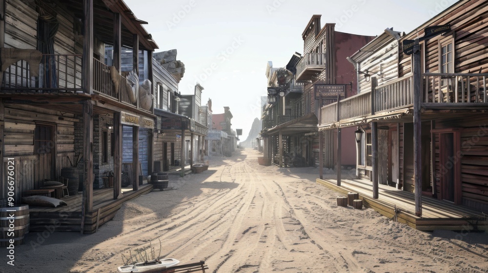 Fototapeta premium Wild West Street Scene