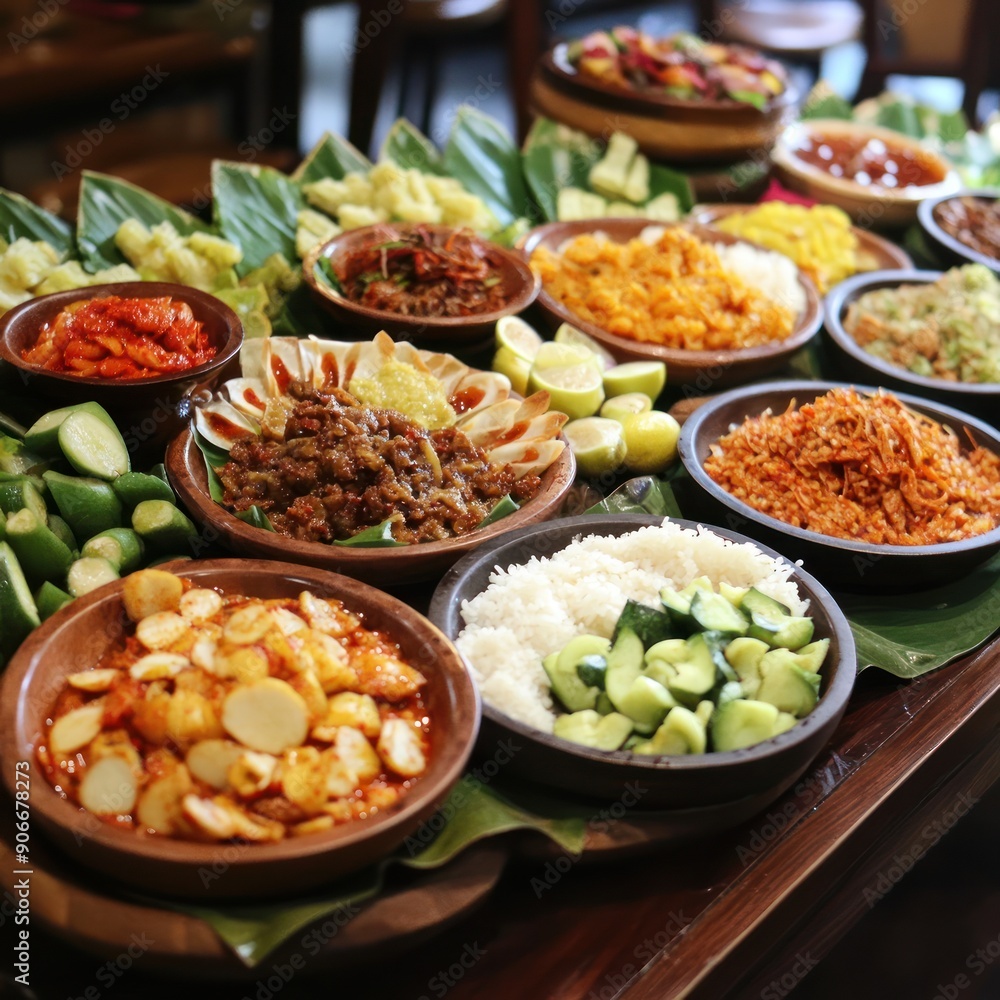 Indonesian Food Spread Indonesian Food Spread