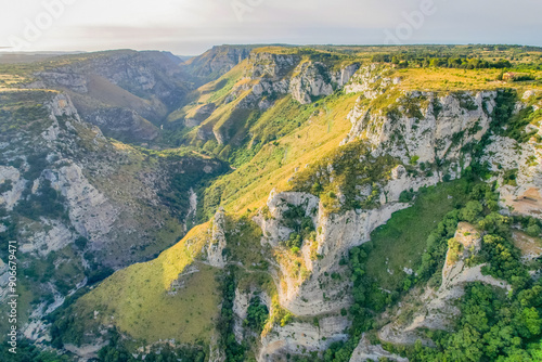 Cassibile River in Cavagrande del Cassibile natural reserve, Sicily, Italy photo