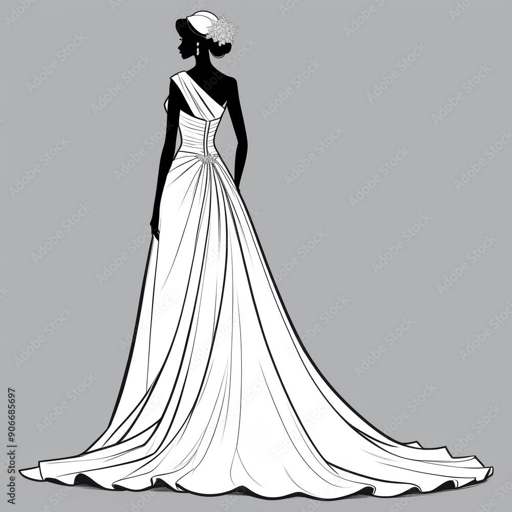 Beautiful bride posing in wedding dress in photo studio isolated Beautiful bride posing in wedding dress in photo studio isolated
